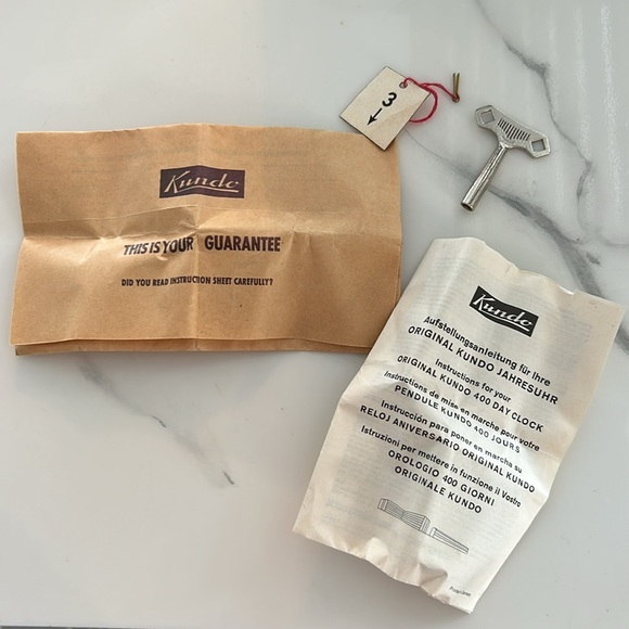 Kundo 400 Day Clock - Rare MCM Gold Face - Picture 3 of 7